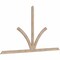 Ekena Millwork Richland Smooth Timber Gable Bracket, Douglas Fir, 108"W x 58"H x 1 1/2"D x 3 1/2"F, 13/12 Pitch GBW108X58X0204RIC00SDF - alternate 5